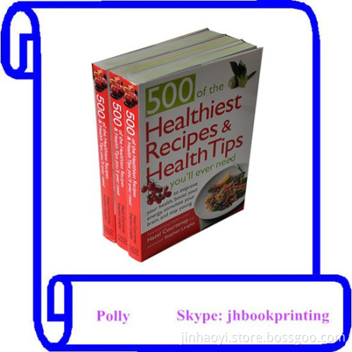 Professional Full Color hardcover spiral binding cooking book printing